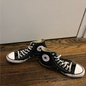 Converse black high tops